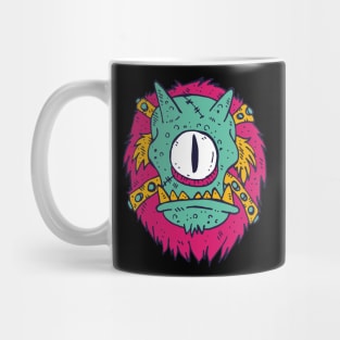 Colorful one-eyed monster Mug